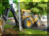 Graven voor de caravan
