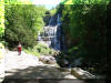 Jopie voor de waterval