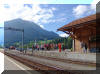 Wachten op het station
