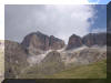 Passo di Pordoi wat een uitzicht